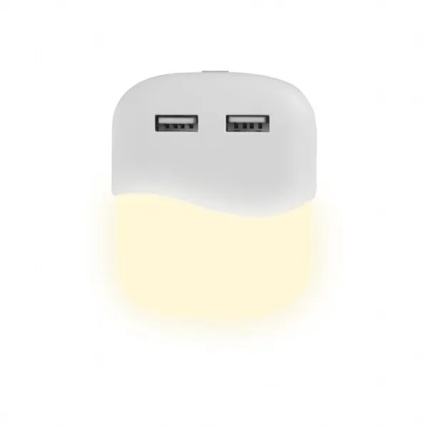 V-TAC PRO Faretto LED Chip Samsung Segnapasso Notturno Quadratro 0,45W Sensore Crepuscolare e USB
