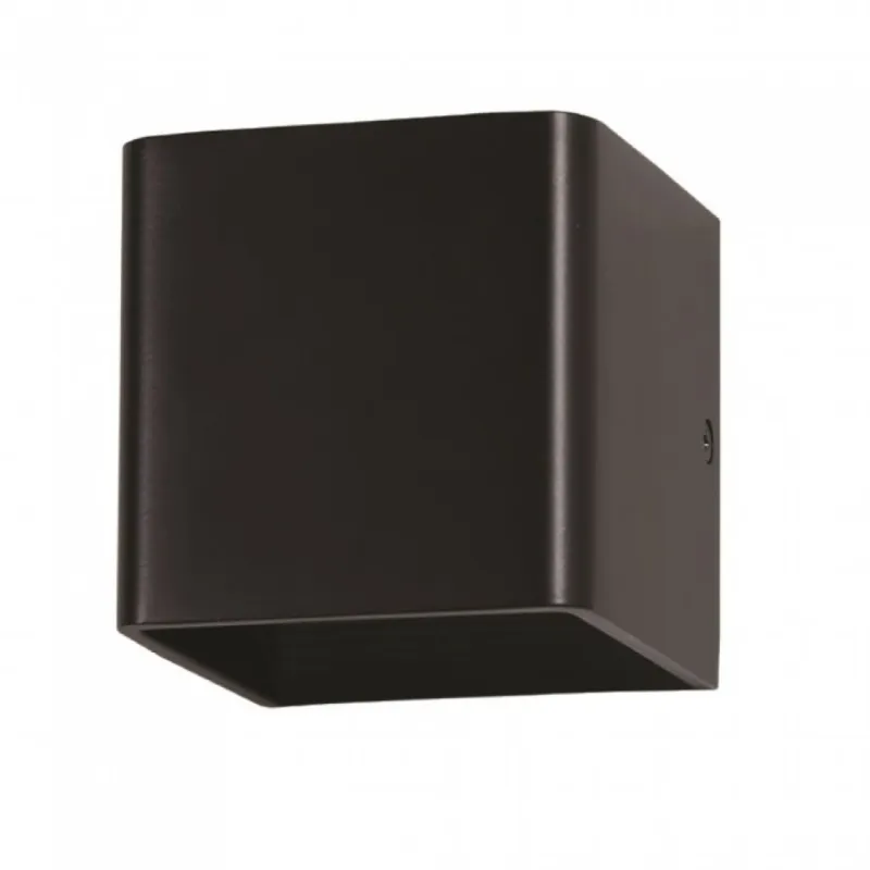 5W Wall Lamp with Bridglux Chip Black Body Square 3000K