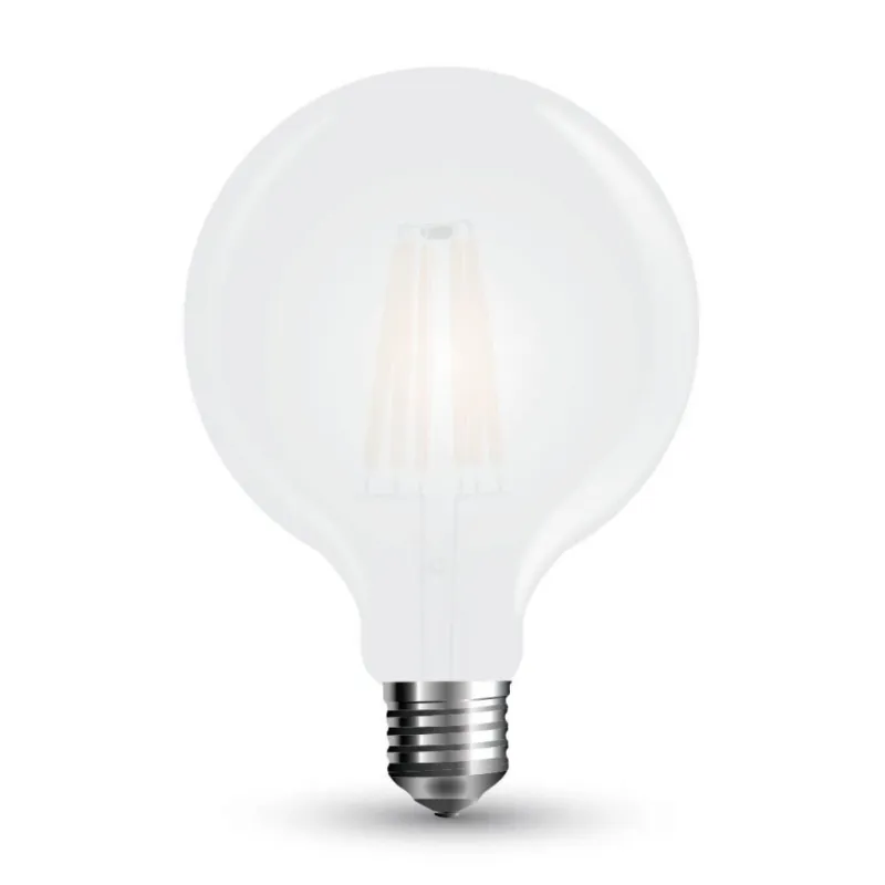 LED Bulb 7W Filament E27 G125 Frost Cover 6400K