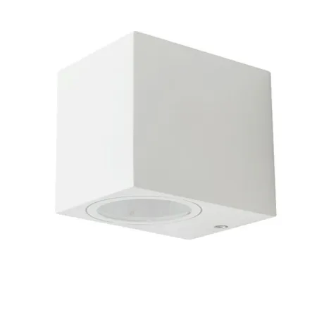 Wall Sleek Wall Fitting Square White Body 1 Way IP44