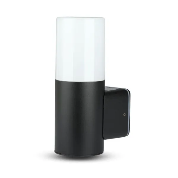 GU10 Garden Wall Lamp Aluminum Body Cylinder Black 121X80X250mm IP54